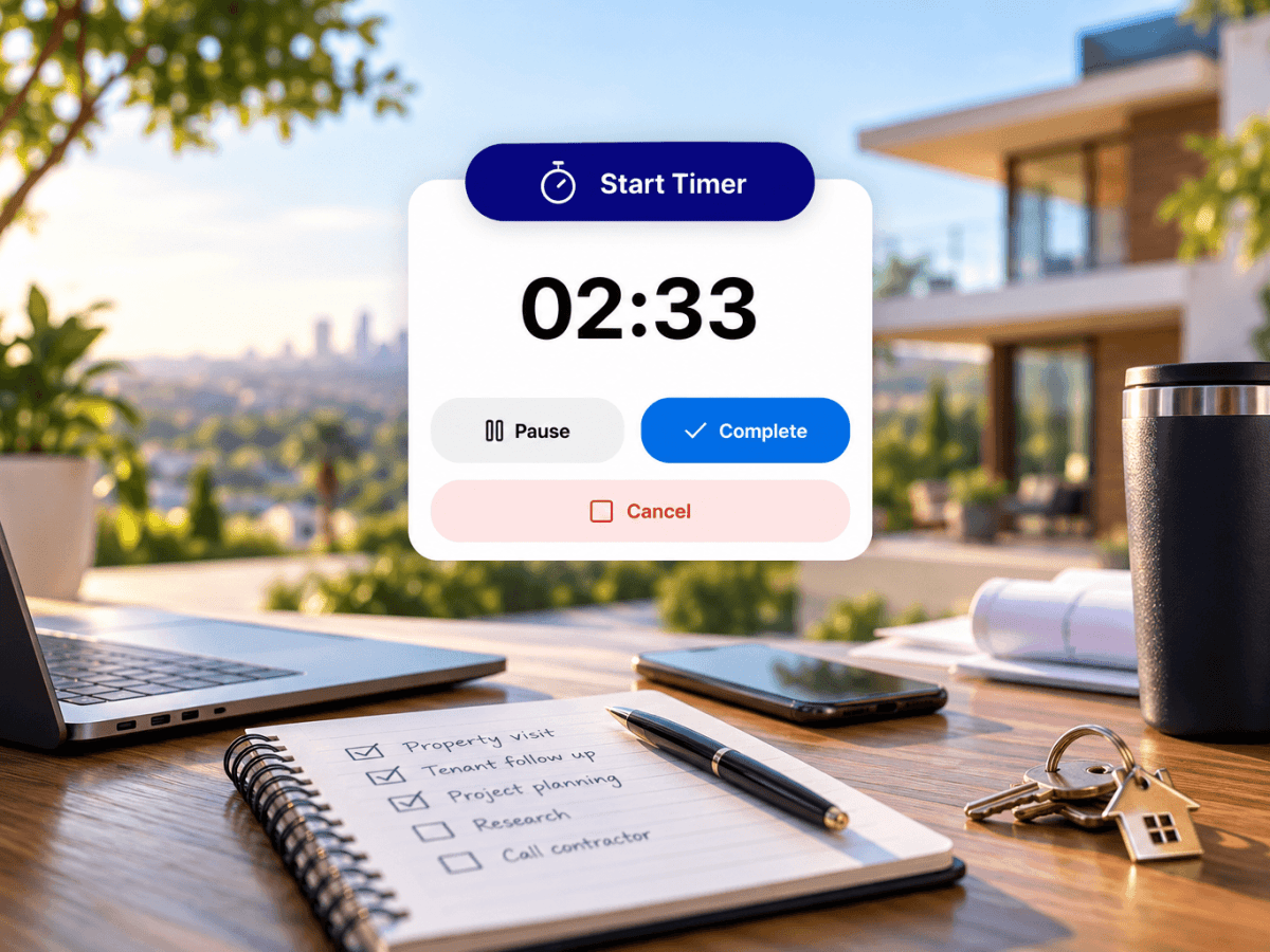 How Do I Time Real Estate Work as It Happens for REPS? The Live Timer, Live Activity and Quick Actions in&nbsp;REPSLog