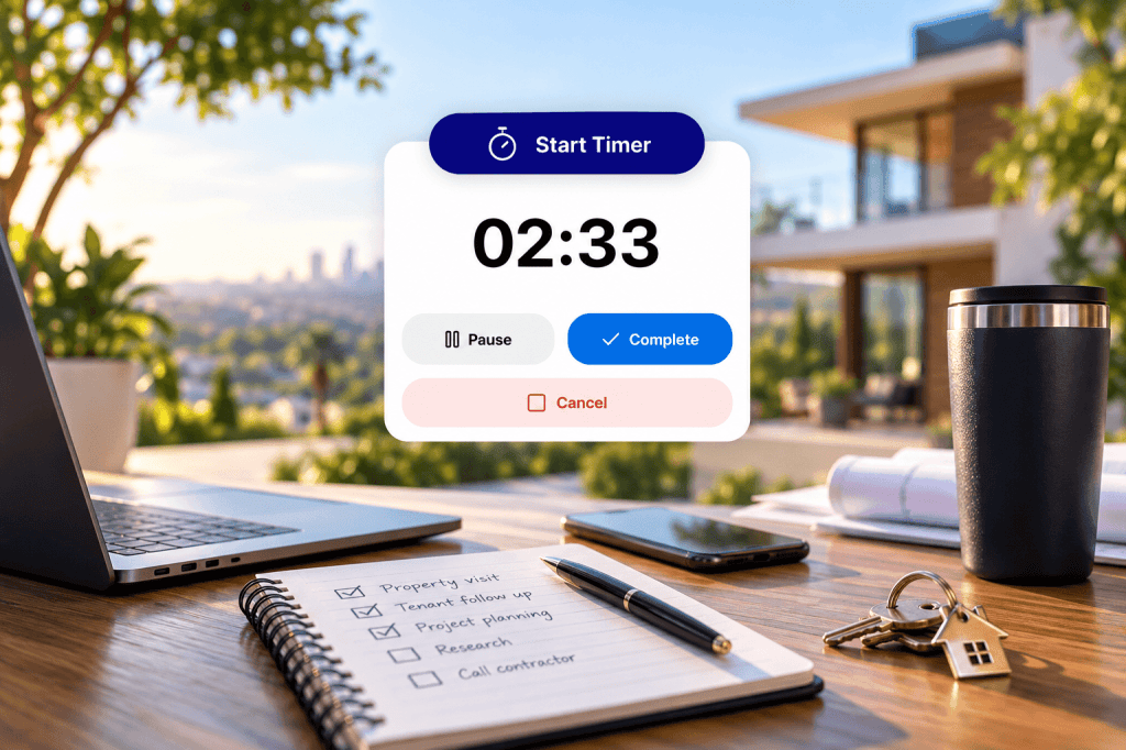 How Do I Time Real Estate Work as It Happens for REPS? The Live Timer, Live Activity and Quick Actions in&nbsp;REPSLog